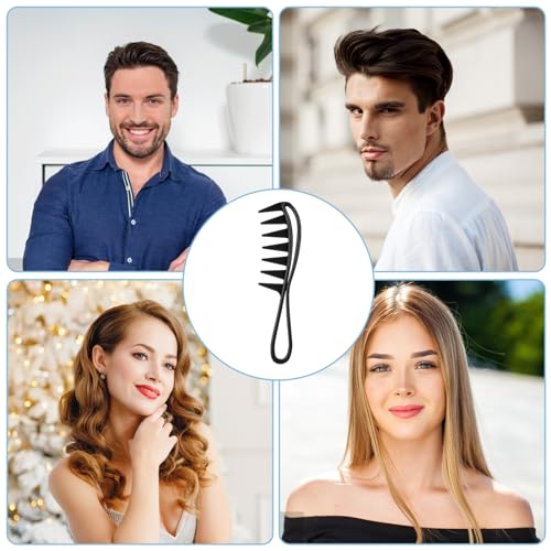 WLLHYF Wide Tooth Shark Comb - Anti-Static Hair Styling Tool for Curly Hair & Wigs