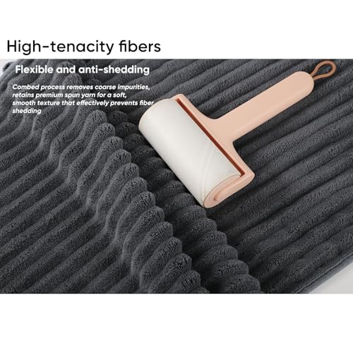 Bedvcaty 3-Piece Microfiber Bath Towel Set, Ultra Soft Quick-Dry, 14x30 In