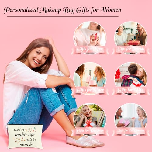 Funny Best Friend Makeup Bag - Birthday Gift for Women & Coworkers