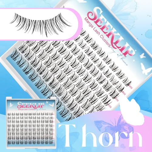 SeekLip Manga Wispy Lash Clusters 8-16mm C CD Curl Mixed DIY Lashes