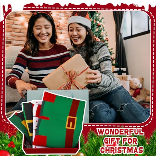 Christmas Elf Apron and Headbands Set - Xmas Elf Costume for Adults Women - 20 / Elf Variation