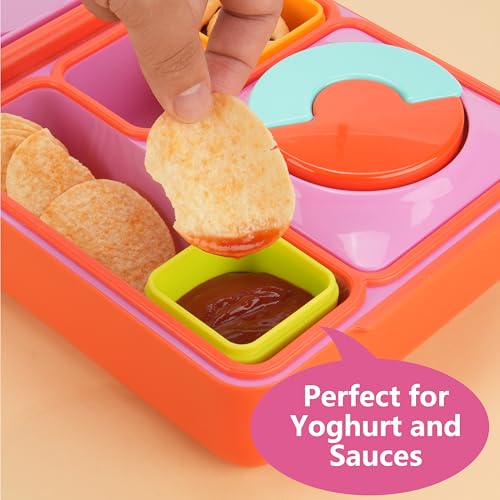 LUVCOSY Silicone Salad Dressing Containers, 2 Pack, 4oz Leak-Proof