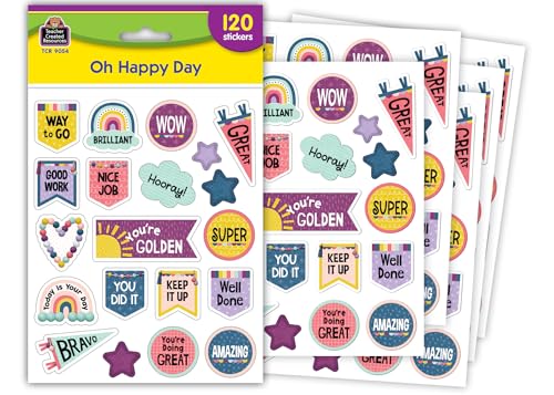 Oh Happy Day Stickers - Acid-Free, Lignin-Free for Classroom Use