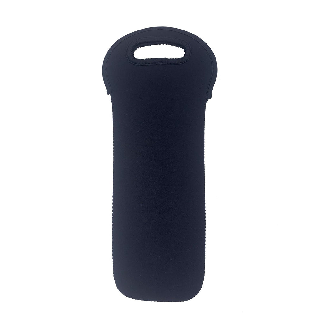 Neoprene Wine Bottle Carry Tote, Wine Bottle Bag for Wine Beer Water Bottles, Wine Cooler Bag, Black
