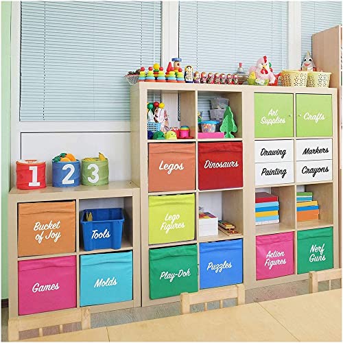 120 Preprinted Playroom Organization Labels - Toy & Craft Storage