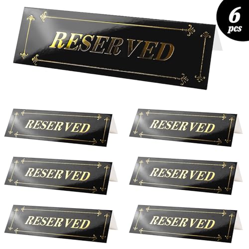 Reserved Table Signs - Elegant Cardstock for Weddings & Events