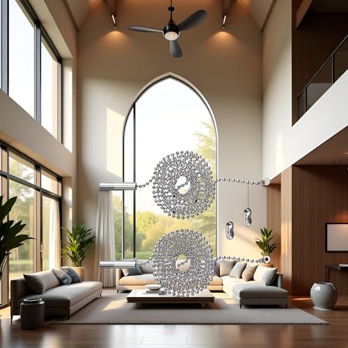 Ceiling Fan Pull Chain Extension 1 Meter with Connector 2pcs