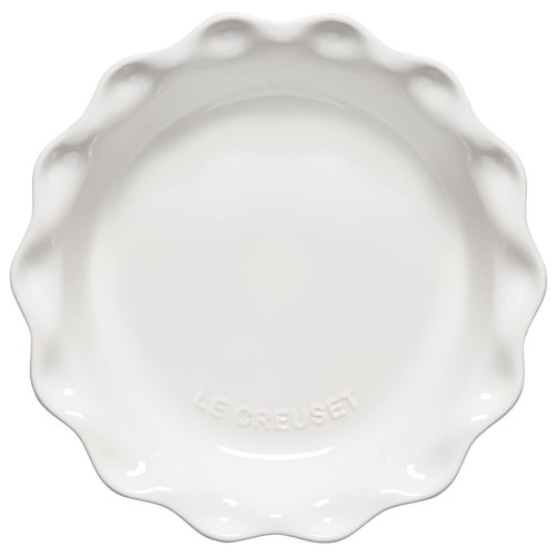 Le Creuset Stoneware 9" Heritage Pie Dish, White