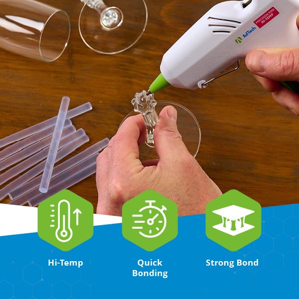 AdTech Mini Hot Glue Sticks - 4" Clear, 30 Pack for All Materials