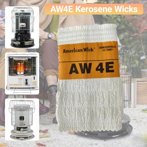 Kerosene Heater Wick Replacement AW4E for Sengoku, KeroHeat, Heatmate & Mega Heat - Easy Install