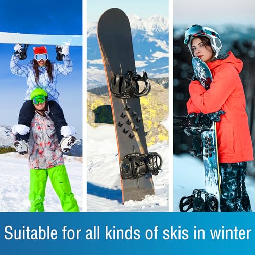 18 Pcs Snowboard Stomp Pads- Pyramid Studs Snowboard Grip Stomp Pad- Anti-Slip Ski Snowboard Stomp Pad Mat, Provides Extra Grip for Snowboarding