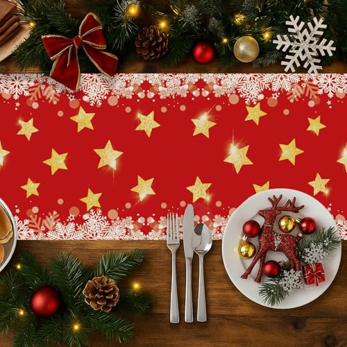 Cow Christmas Table Runner Highland Cow Seasonal Kitchen Decor 13x120 Inch