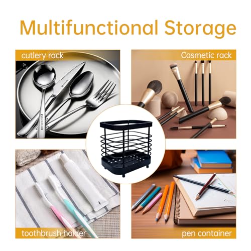 LAIPART Stainless Steel Kitchen Utensil Holder, Small Cutlery Drying Rack