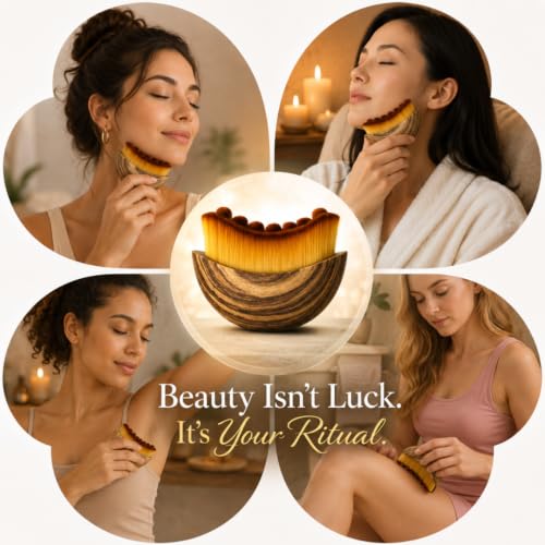Lymphatic Contour Face Brush - Soft Drainage Massager for Sculpting & Anti-Puffiness