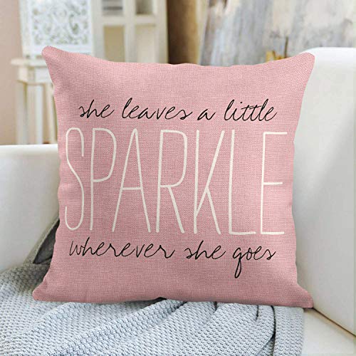 Emvency 16x16 Inch Blush Velvet Body Pillow Cover with Zipper - Pack of 1