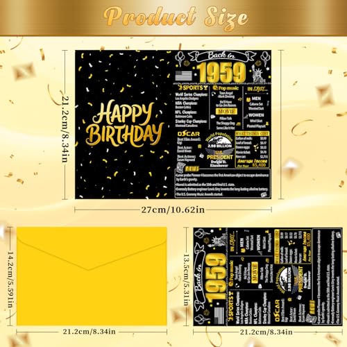 66th Birthday Card for Him & Her | Heartfelt Greeting & Decor