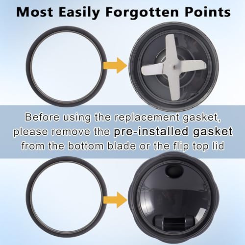 3-Pack Blender Gasket Replacement for NutriBullet 900 Series