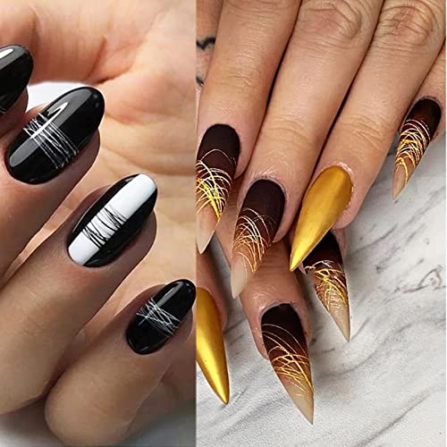 Vonrui Gold Spider Gel for Nails - UV LED DIY Nail Art Design Paint