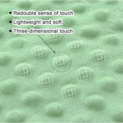 Yufiova Mint Green Baby Security Taggies Blanket Soothing Sensory Comforter