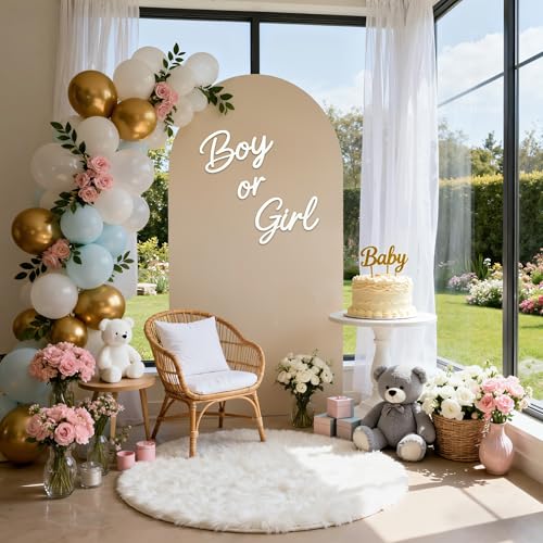 Premium Felt Boy or Girl Sign for Gender Reveal Party Decor