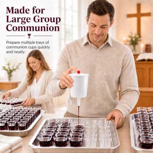 TALPGOD Communion Cup Dispenser with Button Release - 8 oz, Variation 1