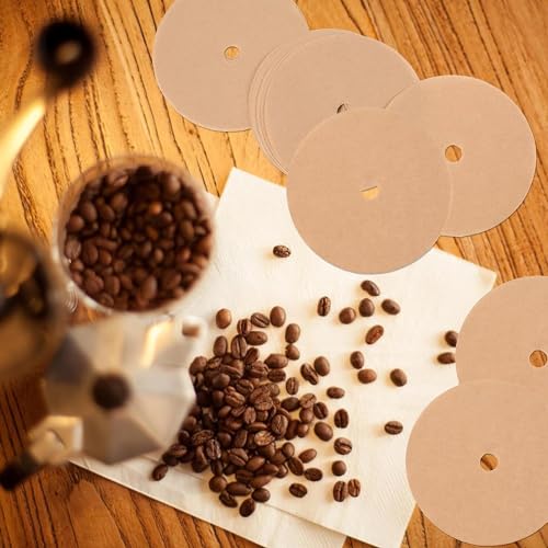 Disposable Coffee Filter Paper 3.75 Inch Circular Brown 200 Pcs