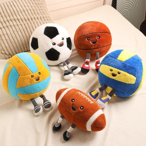 KUCCO 11-Inch Football Pillow with Legs - Plush Stuffed Animal