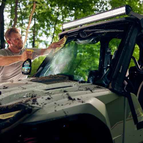 Invisible Glass 92084 Clear Plastic Cleaner - Streak-Free for Vehicles, Boats & More - 22 Fl Oz