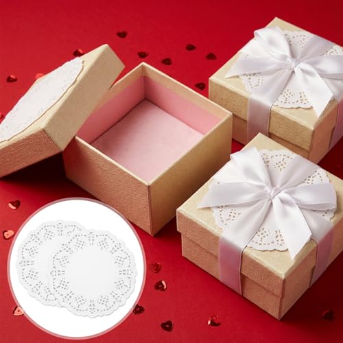 White Lace Paper Doilies 3.5 Inch 300 Pcs Disposable Placemats