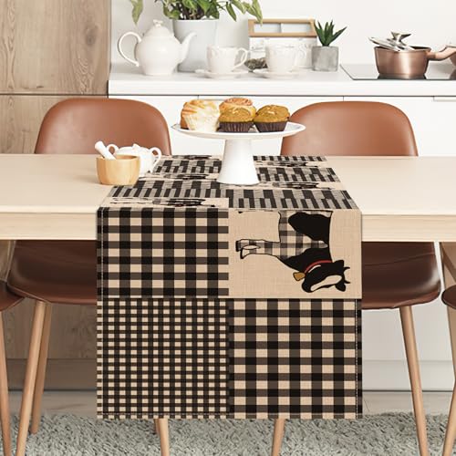 Buffalo Plaid Table Runner, 13x72 Inches - Farmhouse Decor