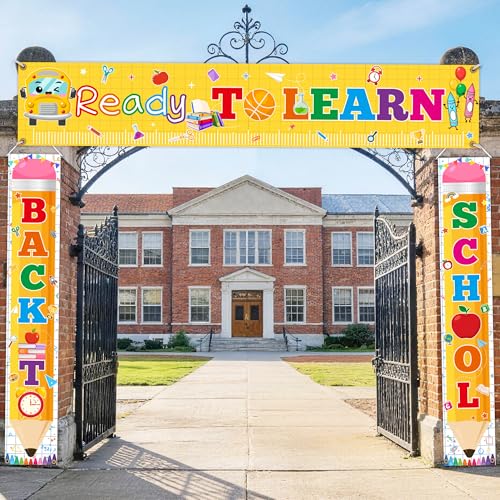 3-Piece Back to School Banner Set - Classroom Door & Wall Decorations