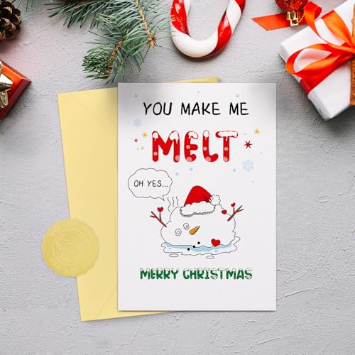 Funny Christmas Card for Husband - Naughty Flirty Holiday Greeting