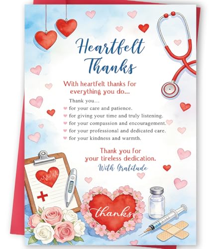 Heartfelt Thank You Card for Doctors | Appreciation Gift