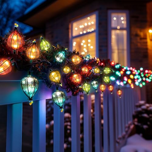 11FT Multicolor String Lights with 10 Bulbs, Waterproof Connectable LED Decor