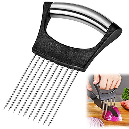 FUGJAOJO Stainless Steel Slicer - Versatile Kitchen Tool for Onions, Vegetables & Meat