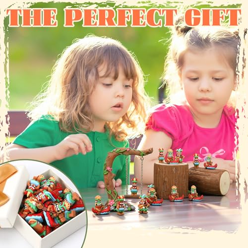 30Pcs Mini Tiki Figurines Set - Hawaiian Tiki Statues for Parties