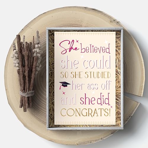 Funny Graduation Card for Daughter, Granddaughter, Sister