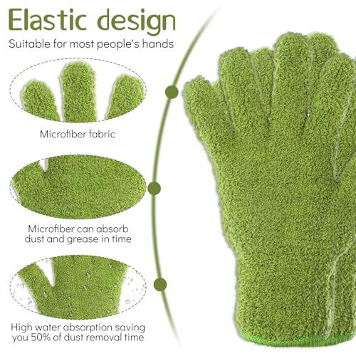 Microfiber Dusting Gloves for Houseplants - Reusable & Washable