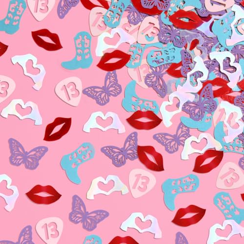 Eras Party Confetti - 200 pcs Foil Decorations for Birthdays & Bachelorette