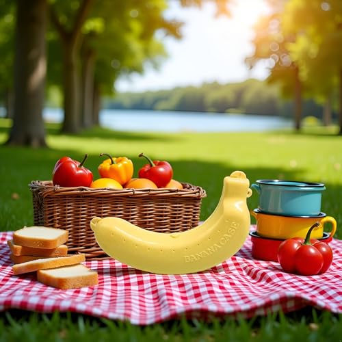 BPA-Free Banana Storage Container - Durable Travel Case for Freshness