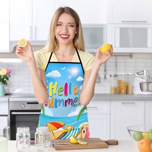 Funny Kitchen Apron for Men & Women - BBQ, Cooking & Baking