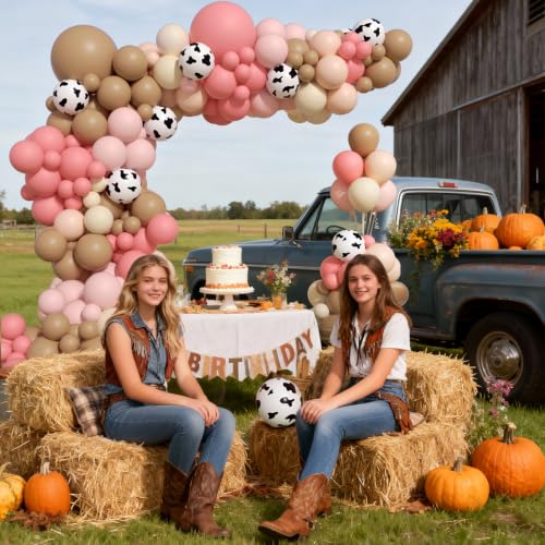 Cow Balloon Arch Kit for Baby Shower & Rodeo Party - 31pcs