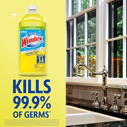 Windex Citrus Multisurface Disinfectant Cleaner Refill - 2L