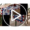 4th of July Table Runner - Patriotic Memorial Day Decor, 13x72 inches