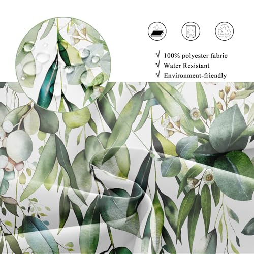 Sage Green Eucalyptus Shower Curtain Set - 72" x 72"