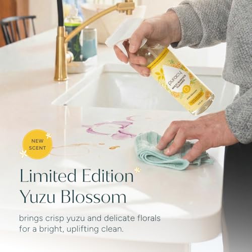 Puracy Multi-Surface Cleaner Spray - Plant-Powered Yuzu Blossom 16 fl oz (3 Pack)
