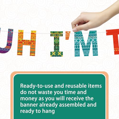 Bruh I'm Ten Banner - Colorful 10th Birthday Party Decoration