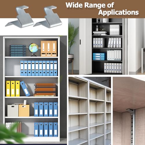 10 Metal Shelf Clips for Adjustable Heights | Tool-Free Installation