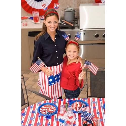 ANBALA Patriotic 4th of July Headbands 4-Piece Party Hair Accessories