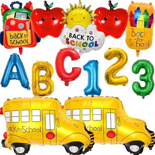 Back to School Balloon Set - 13 Pcs Foil Balloons for Celebration